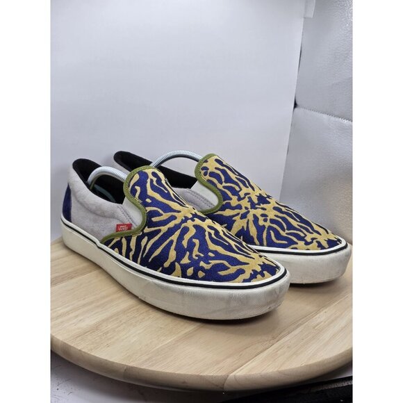 Vans ComfyCush Era Bugs LSU mens Size 12 Purple Blue Athletic Shoes Sneakers - Picture 5 of 9